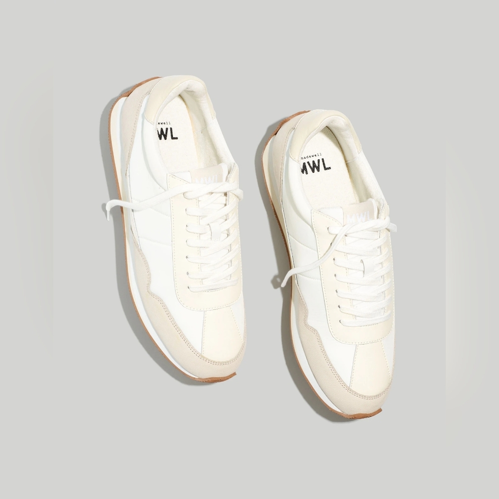Madewell Cream and Tan Women's Sneakers
